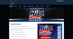 Desktop Screenshot of hillhockeyclinic.com